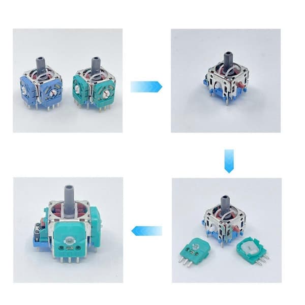 20 Par 3D Analog Stick Mini Bryter Sensor Modul for Gamepad Hall Effekt Potensiometer Pro