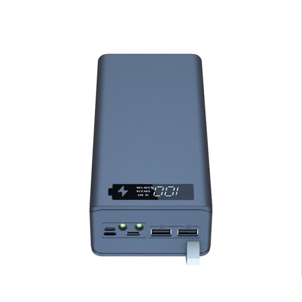 Usb 16x18650 batteribankkoffert Batteriladingsoppbevaringsbokser C16 Med Led-belysning Avtakbar for Sm