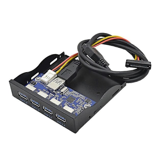 Usb3.0 diskettedrev frontpanel 3,5 tommer 4-ports hub 19pin til Usb 3.0 Fdd 5gbps