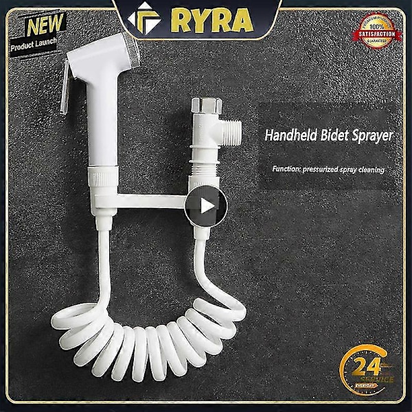 Handhållen Bidet-spruta Bärbar Hygienisk Duschslangspistol Toalettbidet-slang Självrengörande Duschmunstycke