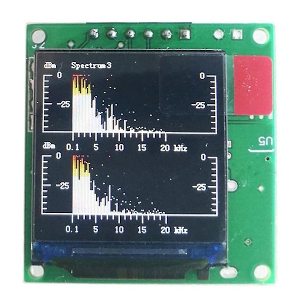 Musikk Spektrum Display Analyzer 1.3 Tommers LCD MP3 Effektforsterker Lydnivåindikator Rytme Balansert VU Meter Modul
