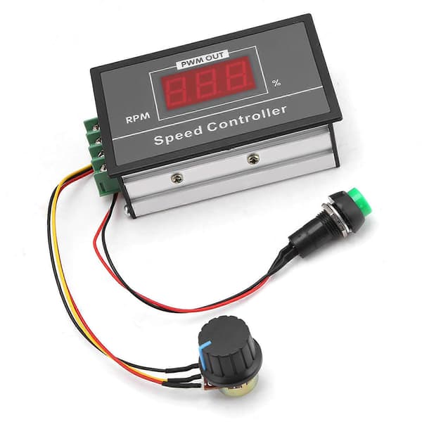 DC 6-60V 12V 24V 36V 48V 30A PWM DC Motor Hastighetskontroller Start Stopp Bryter