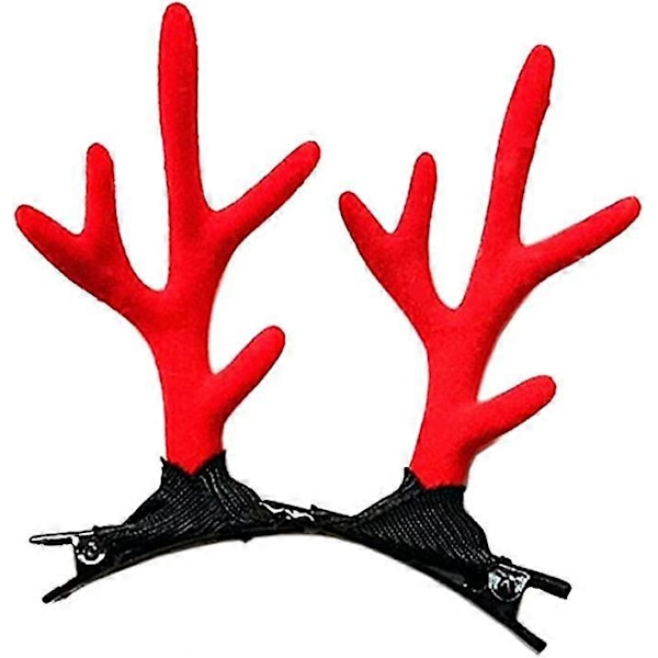 Hjortehorn Hårspænde Hårtilbehør Julehalloween Party Cosplay Kostume