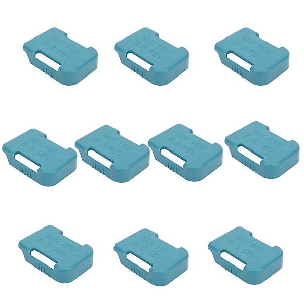 10 kpl akun säilytysteline Akkupidikkeen case 18 V kiinnityslaitteille (sininen)
