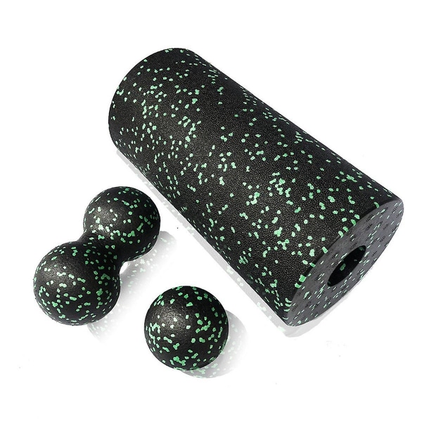 3st Yoga Roller Massage Peanut Ball Set Epp Fitness Foam Kolumn för ryggsmärta Deep Tissue Stretchi