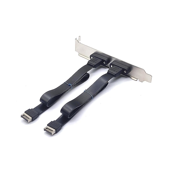 USB 3.1 Frontpanel-hode Type E Hann til Type C Hunn Kontakt Motherboard Utvidelseskabel Trans