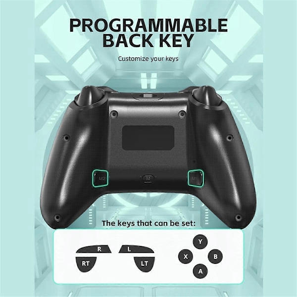Trådlös spelkonsol med programmerbar Turbo-funktion Hall Trigger /LITE/PC/Android-konsol