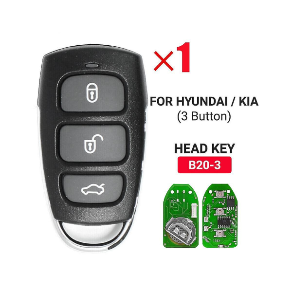 Keydiy B20-3 Fjernbetjening Bilnøgle Universal 3 Knapper Til Kd900/-x2 Mini/ Urg200 Programmer