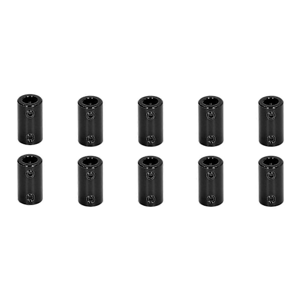 10 stk. Akselkobling Steppermotorkobler 14 mm Diameter 25 mm Længde Samlingsstykke 5x8 mm / 0,2x0,31 tommer Sort