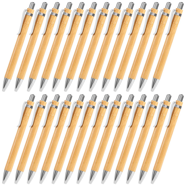24 stk. Bambus Kuglepen Stylus Kontaktpen Kontor & Skoleartikler Penne & Skriveartikler