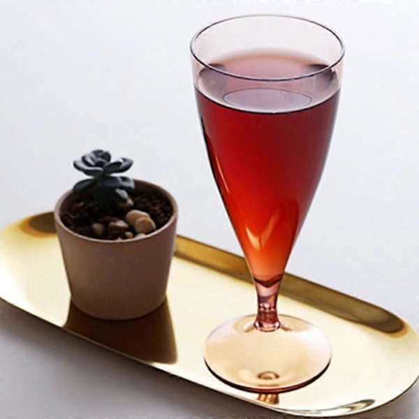 Sæt med 6 Bærbare Champagneglas - Pink|Coupe