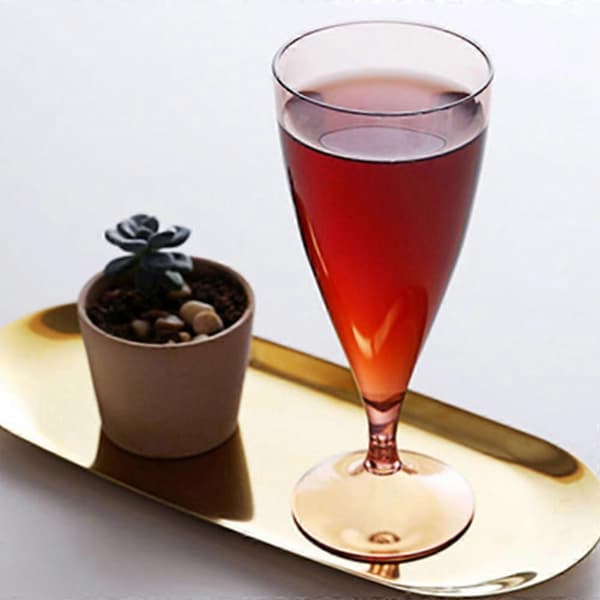 Sett med 6 Bærbare Champagneglass - Rosa|Coupe