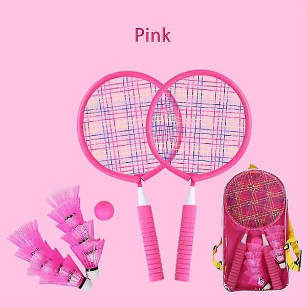 Badmintonset för barn, Mini Badmintonset med 10 Badmintonbollar för barn 2-12 år