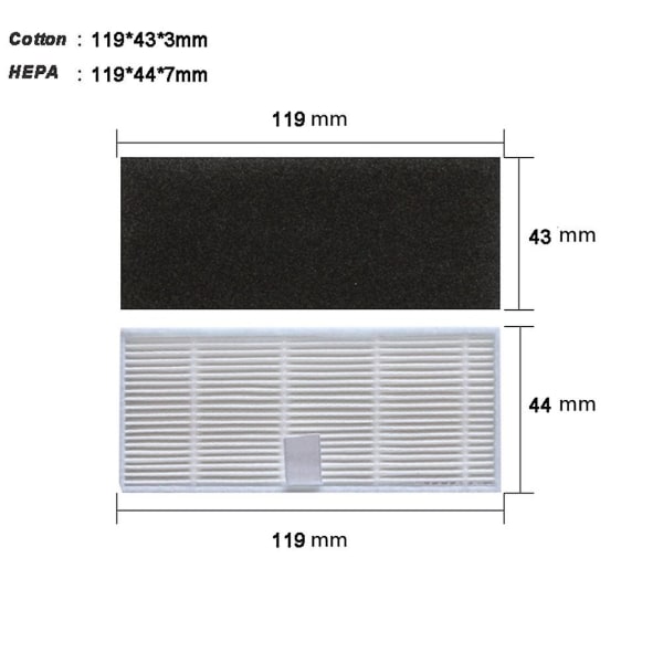 Reservedeler for M7 Pro / Cybervac S31 / Honiture Q6 / T1 Pro robotstøvsuger