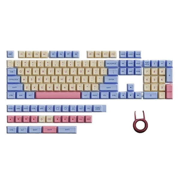 132 Taster PBT Keycaps Pink Søde Keycaps Dye-Sublimation Key Caps XDA Keycap Sæt til Mekanisk Tastatur