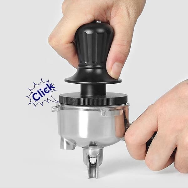 51mm Kaffetamper Konstant Kraft Pulvertamper Espresso Gängtamper Pulverpress Hammare Kaffedistributör
