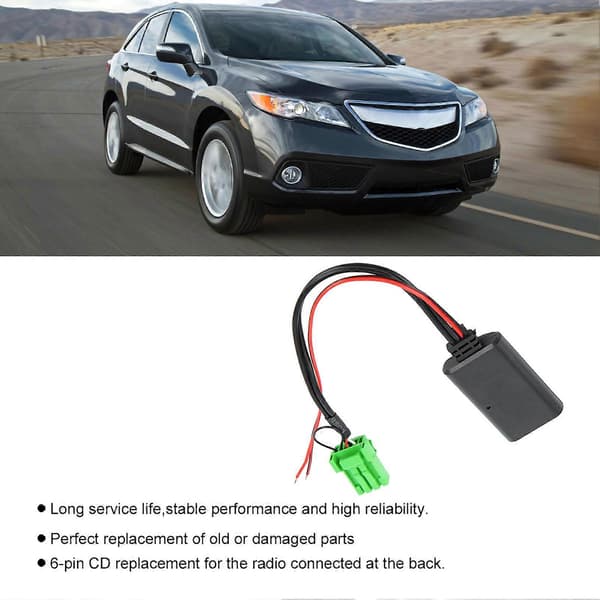 AUX Bluetooth-ingångskabel Passar för Acura RDX Tsx MDX Csx