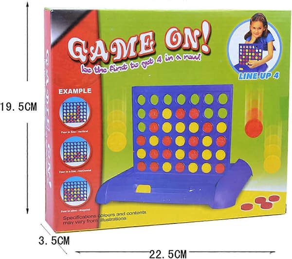 4 på Række Brætspil Foldbar Line up 4 Legetøj Børns Uddannelse til Børn Blå