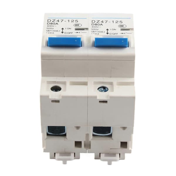 AC400V Mini Interlock Afbryder Dobbelt Strøm Manuel Overførselskontakt DIN Skinne Montering 1P+1P 10KA