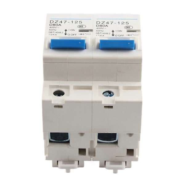 AC400V Mini Interlock Strømbryter Dobbel Strøm Manuell Overføringsbryter DIN Skinne Montering 1P+1P 10KA