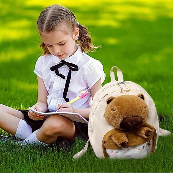 Capybara Rygsæk, Capybara Rygsæk til Skole, Skuldertaske til Studerende