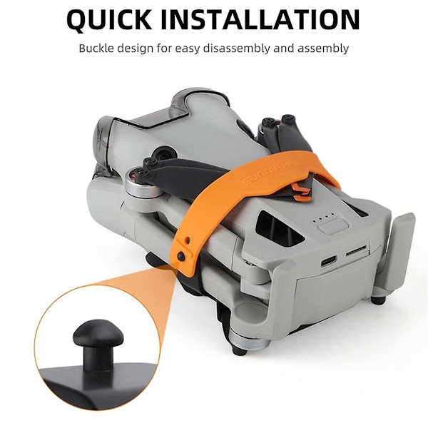 til Mini 4 Pro Bundle Propelblad Fastgørelsessæt Bundle Propel Chassis Beskyttelsescover, Sort O