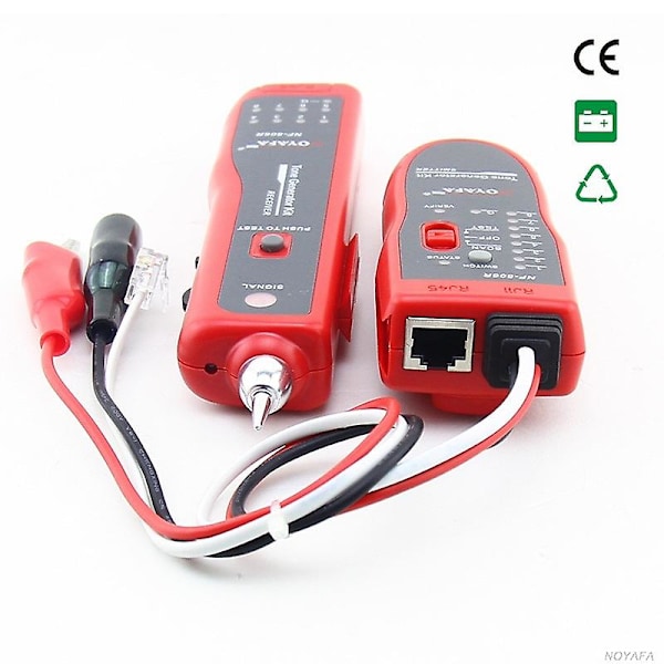 Nf-806r Nettverkskabel Feilsøker Tester Utp Stp Rj45 Rj11 med Alligatorklemme
