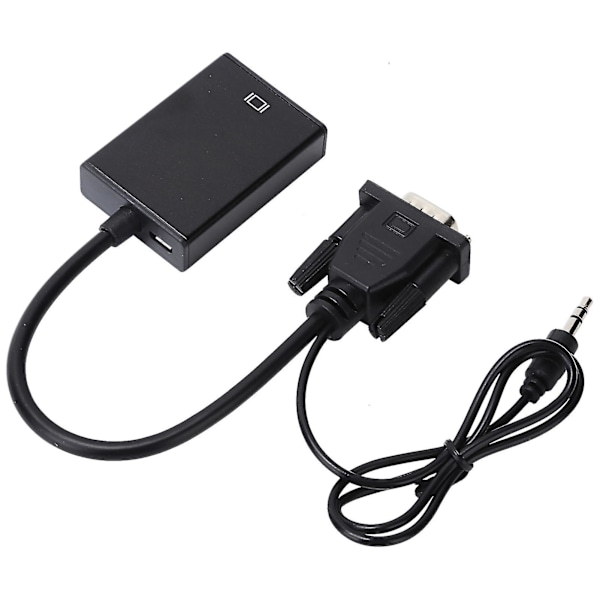VGA - HD Multimedia Interface -sovitinkaapeli o-kaapelilla 1080P VGA-muunnin