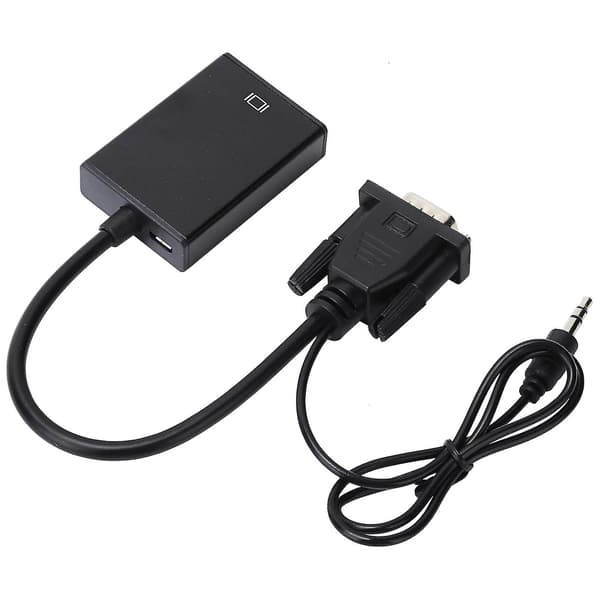 VGA til HD Multimedia Interface Adapterkabel med o Kabel 1080P VGA Konverter