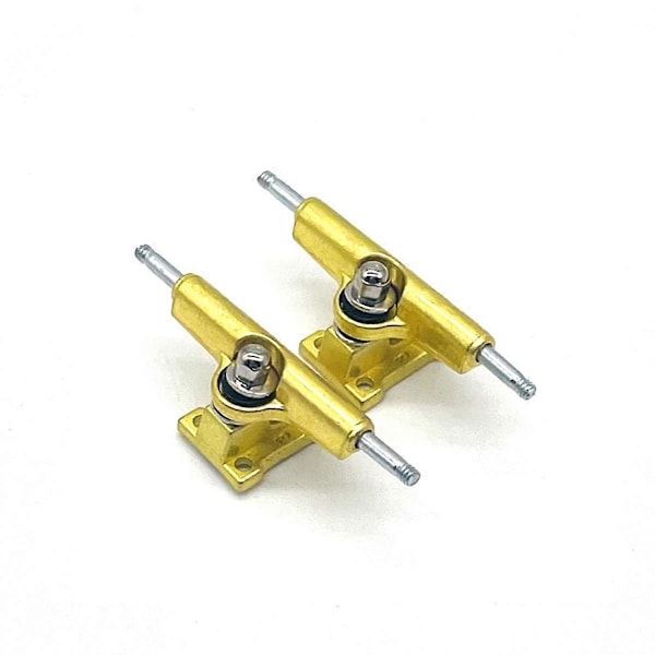 Finger Skateboard med ny Hanger og Base til Professionelle Finger Skateboards Guld