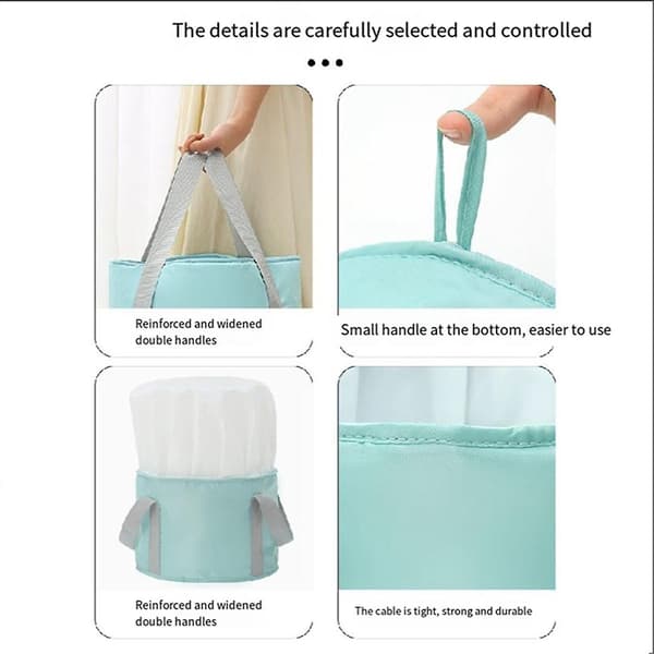Foldbar Fodbadspand Dyb Soaking Basin Bærbar Vask Camping Fodvaskpose Til Udendørs