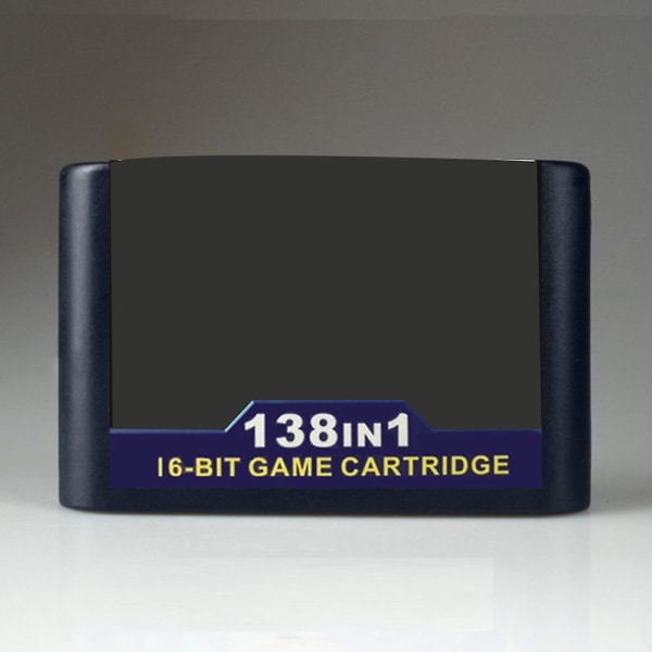 138 i 1 Hot Game Collection for Megadrive 16-bit spillkassett for PAL og NTSC spillkonsoller Ver