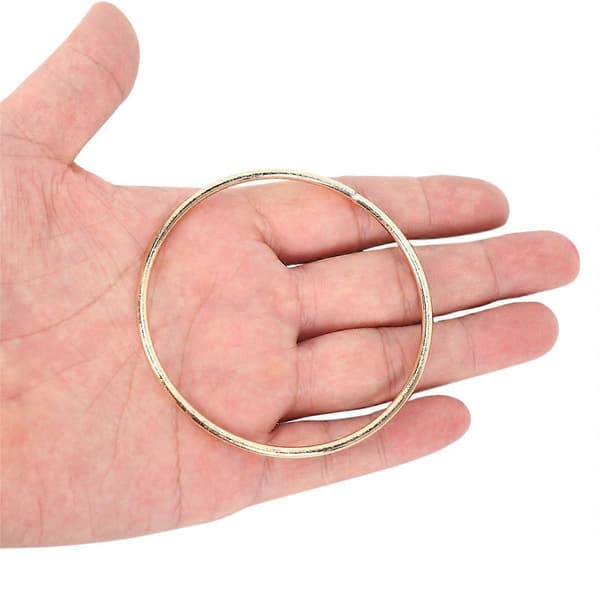 40 Pak 3 Tommer Guld Drømmfangerringe Metal Hoops Macrame Ring til Drømmfangere og Håndværk