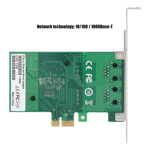 I350T2M PCIE Dual Port til Intel I350AM2 Chip Processor Gigabit Netværkskort