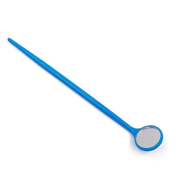 100 stk. Engangs Dental Undersøgelse Mundspejle Oralt Dental Spejl Plastik Dental Instrument (Blå)