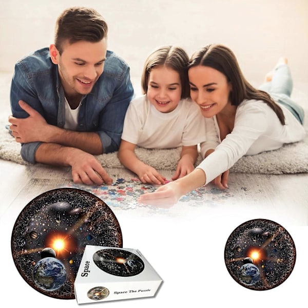 Rymdpussel Universum Pussel Runt Pussel Serie Vuxenpussel 1000 bitar