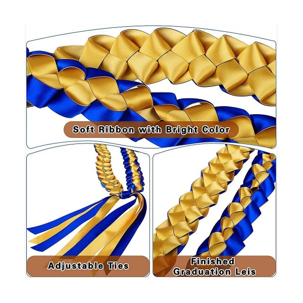 3 stk. Gradueringskranser 2023 Båndkranser Til Graduering Flettet Gradueringskranser Klasse Af 2023 Graduati