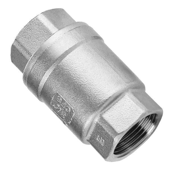 3/4\" hungevind inline fjeder kontraventil rustfrit stål vertikal ventil WOG 1000