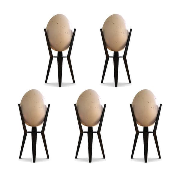 5 stk Enkelt Eggestativholdere Kopp Egg-pocheringskopper Eggstativholder Eggkurv Eggstativstativ for Hjem Kjøkken Stue