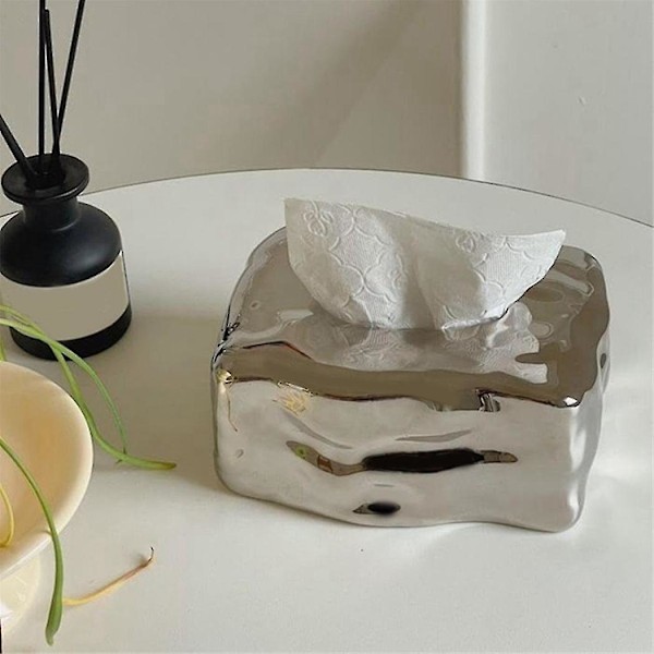 Retro Spice Wind Gem Tissue Box Kreativa Hem Keramisk Papperslåda Sovrum Ins Dekorationer Ornament .
