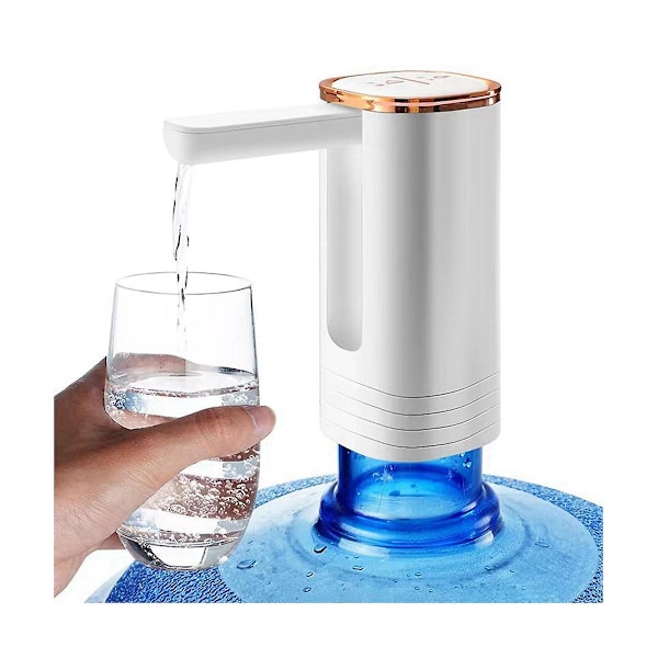 Automatisk vannflaskepumpe med USB-lading, sammenleggbar, intelligent kvantifisering
