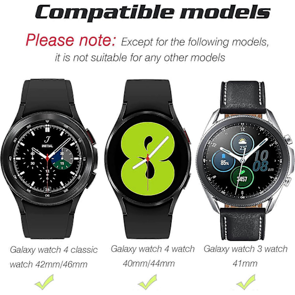 Yhteensopiva Samsung Galaxy Watch 4 -rannekkeen kanssa 40 mm 44 mm / Galaxy Watch 4 Classic -rannekkeet 42 mm 46 mm / Galaxy Watch 3 -ranneke 41 mm, Ei rakoa Pehmeä silikoninen urheilun mainos