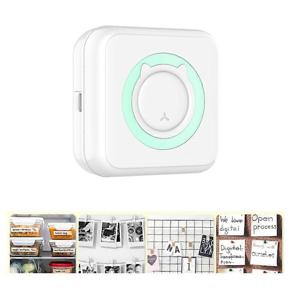 Mini Termisk Printer Bærbar Trådløs Bluetooth Blækfri Printer til Fotos Kvitteringer Noter Memo Lab