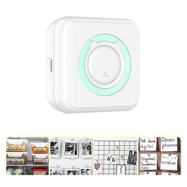 Mini Termisk Skriver Bærbar Trådløs Bluetooth Blekkfri Skriver for Bilder Kvitteringer Notater Memo Lab
