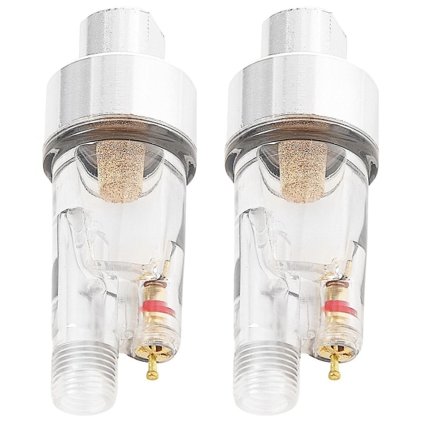 2x Slangfärgskopplingar Airbrush Mini Luftfilter Fuktvattenfälla 1/8 tums verktygssats