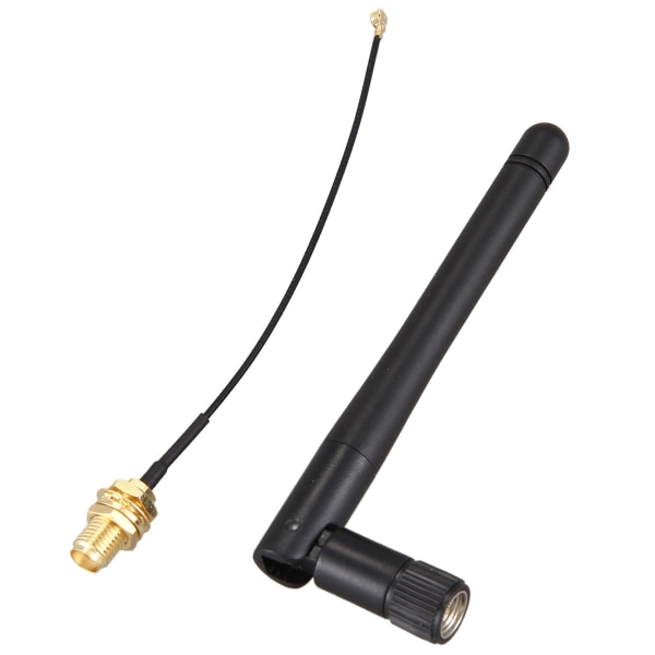 3x 433mhz Antenne 3dbi GSM RP-SMA Stik Gummibelagt Vandtæt LoraWan Antenne + IPX til SMA Lille Kabel E