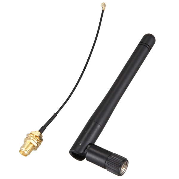 5x 433mhz Antenne 3dbi Gsm Rp-sma Plugg Gummi Vanntett Lorawan Antenne + Ipx To Sma Small Cable E