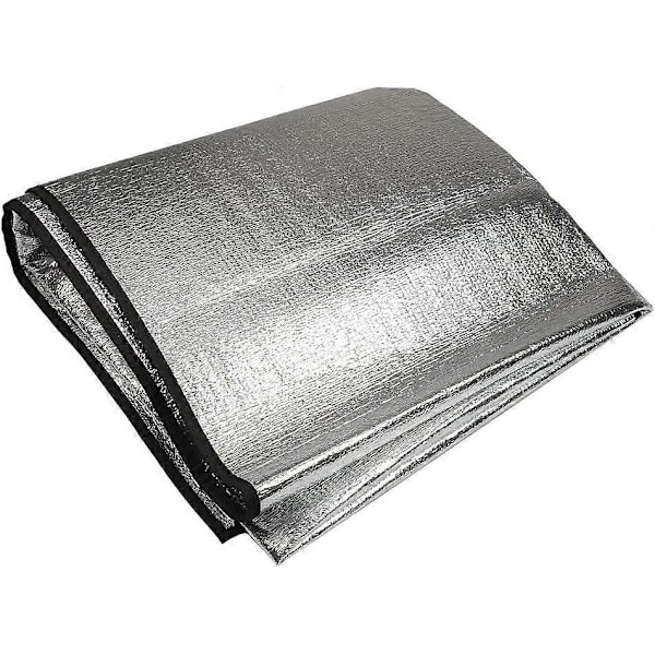 Piknikmatte Tepper Vanntett Foldbar Reversibel Sølv Camping Sovematte (200 x 150cm)