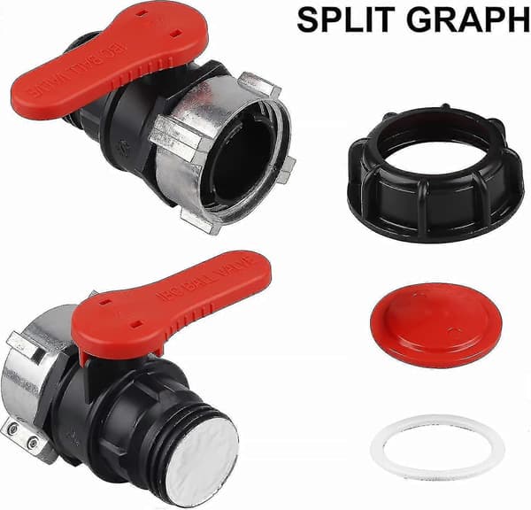 IBC Tank Adapter, Tankventil til IBC Tank, IBC Adapter til Tank, IBC Tankhane Dn50 (75 mm)