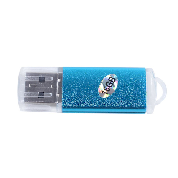 2x USB-muistitikku Flash Pen Drive U Disk PS3:lle PS4:lle PC:lle TV:lle Väri: sininen Kapasiteetti: 16 Gt